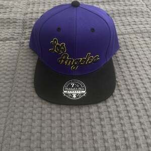 Los Angeles Lakers Mitchell & Ness Hardwood Classics Fitted Hat Size 7 1/2 (NEW)